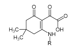 2-(2-Амино-4,4-диметил-6-оксоциклогекс-1-ен-1-ил)-2-оксоуксусные кислоты, проявляющие флуоресцентные свойства, и способ их получения