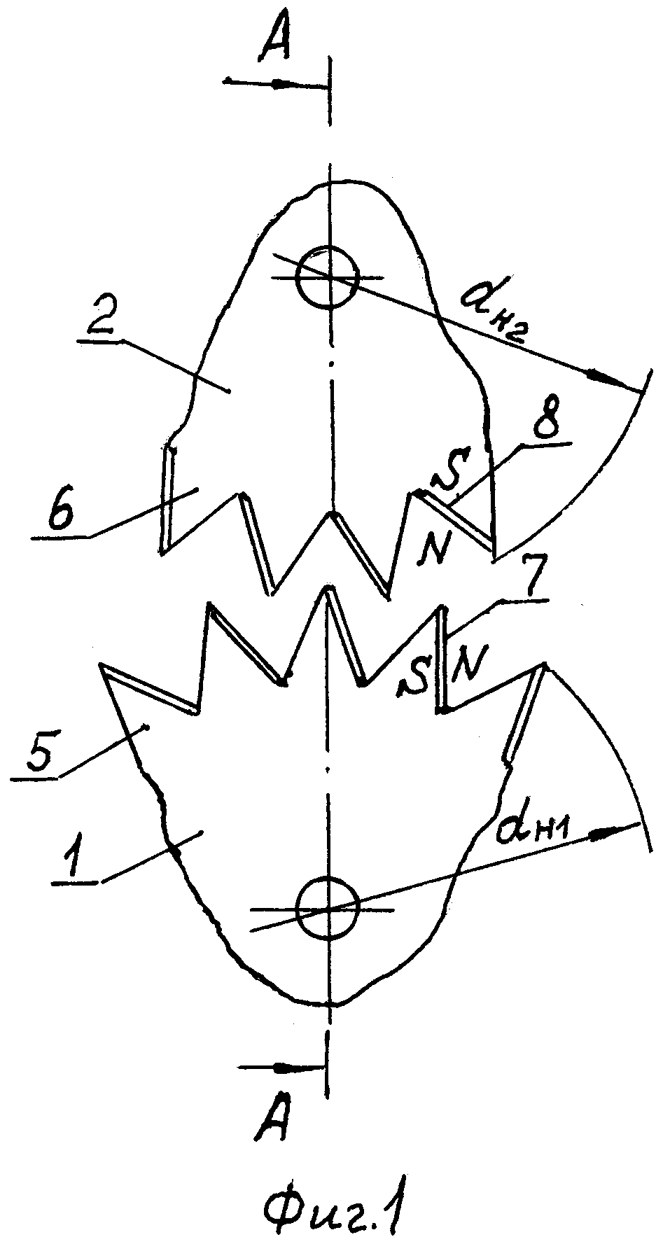 Механизм вращения зубчатых колёс с магнитной связью
