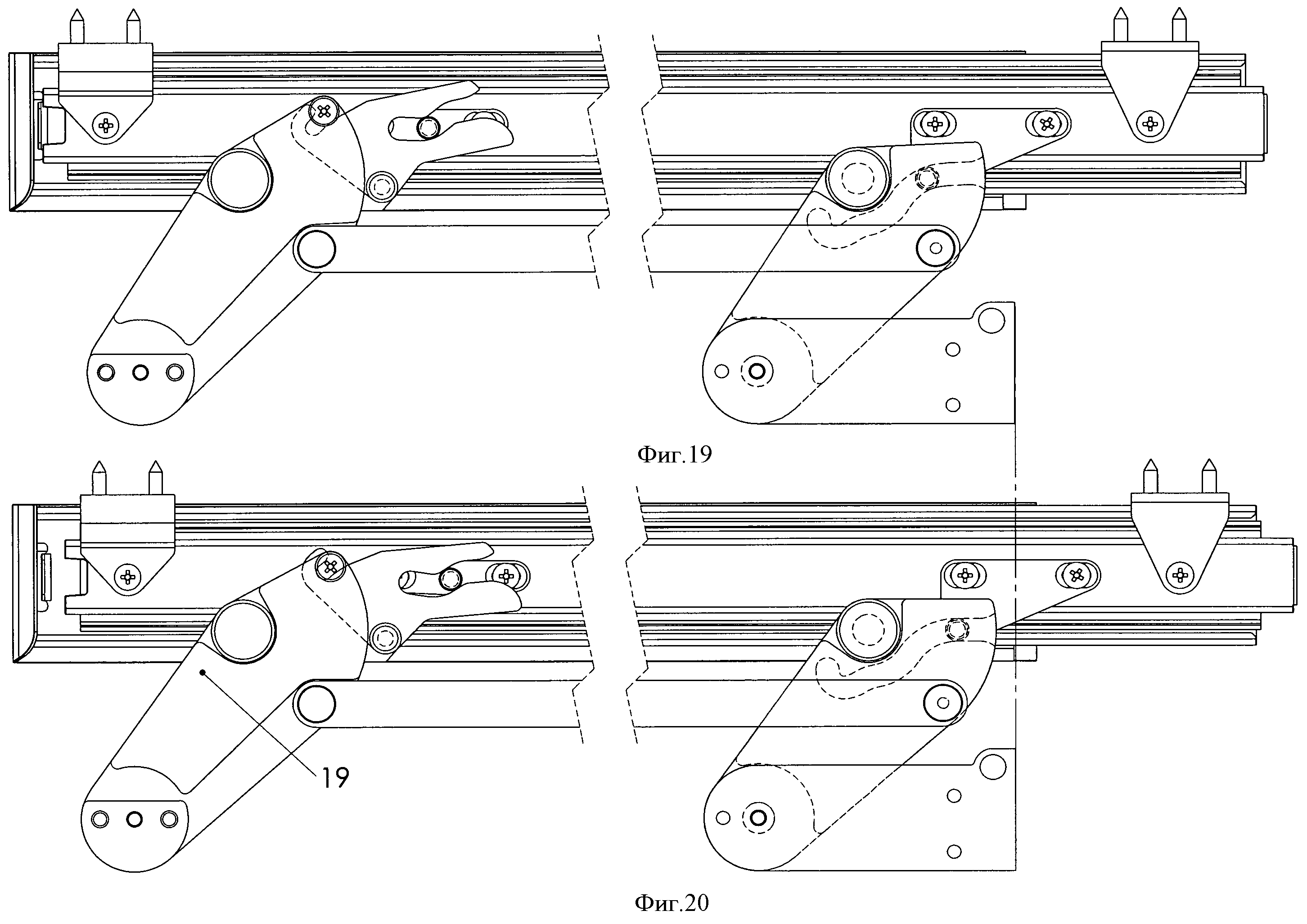 Механизм открывания компланарной сдвижной двери
