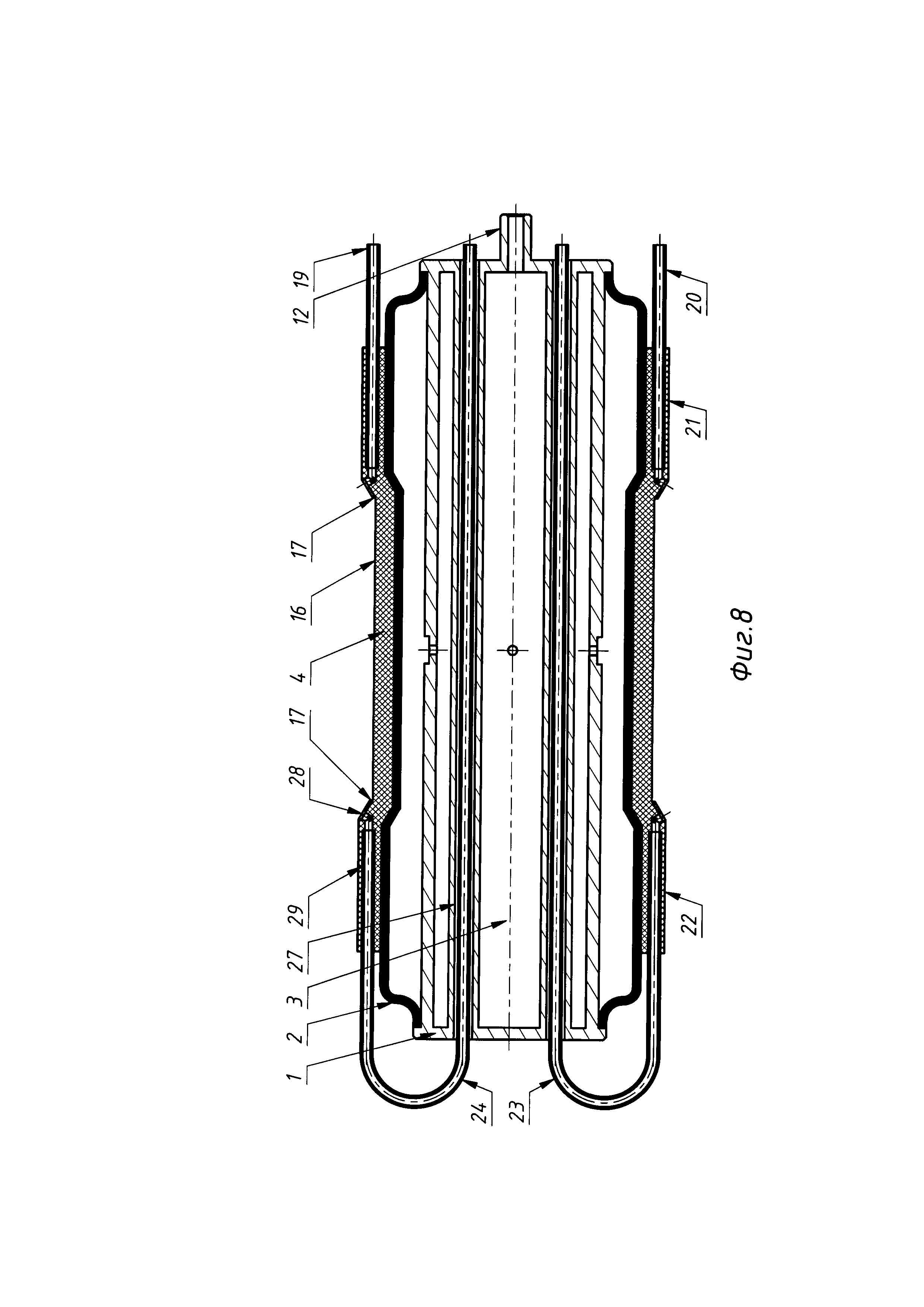 Устройство Чуйко для внутренней монолитной изоляции сварного соединения трубопровода (варианты)