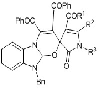 10-Бензил-3,4-дибензоил-2´-оксо-1´,2´,10,10a-тетрагидроспиро[бензо[4,5]имидазо[2,1-b][1,3]оксазин-2,3´-пирролы]