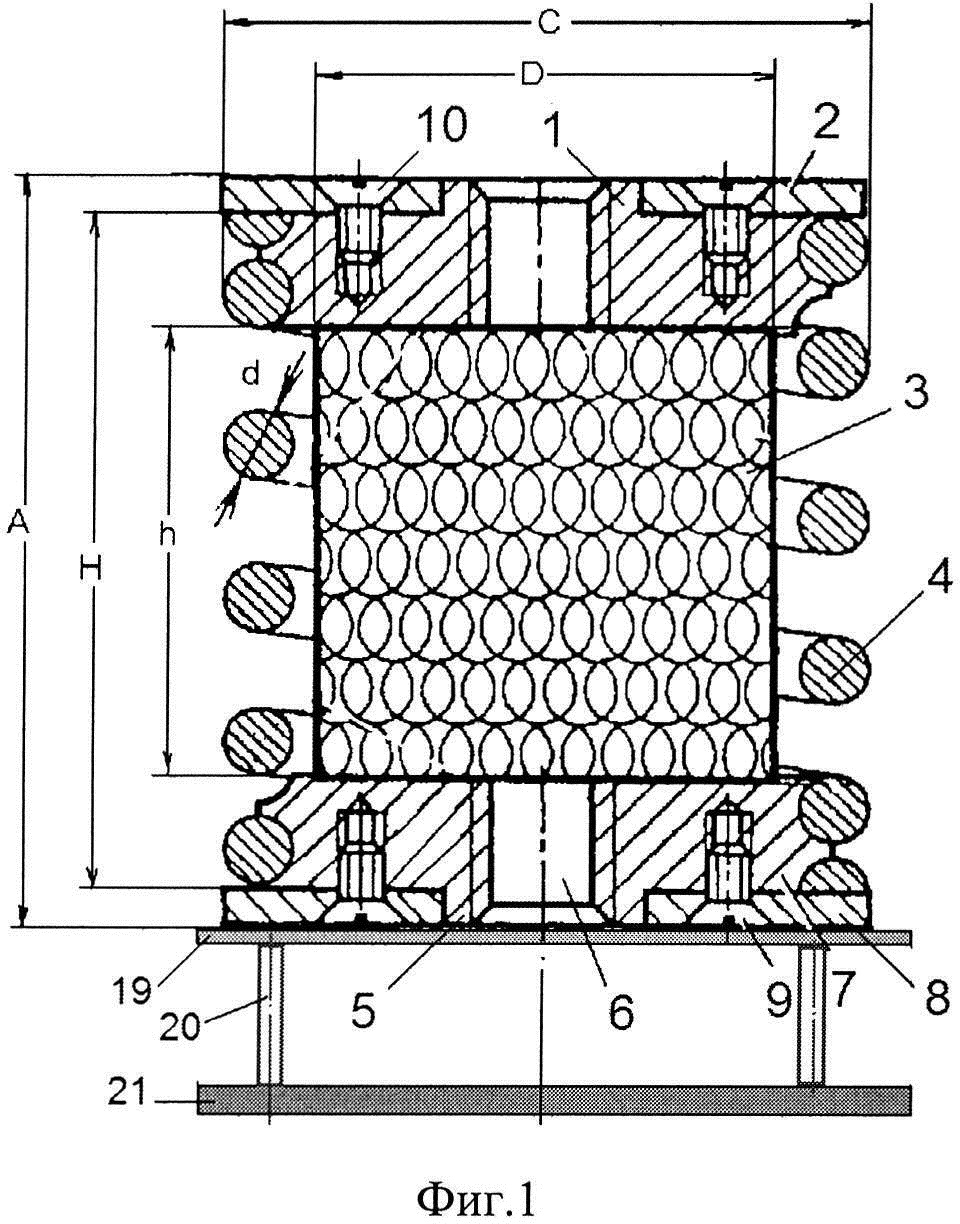 ВИБРОИЗОЛЯТОР ПРУЖИННЫЙ СЕТЧАТЫЙ