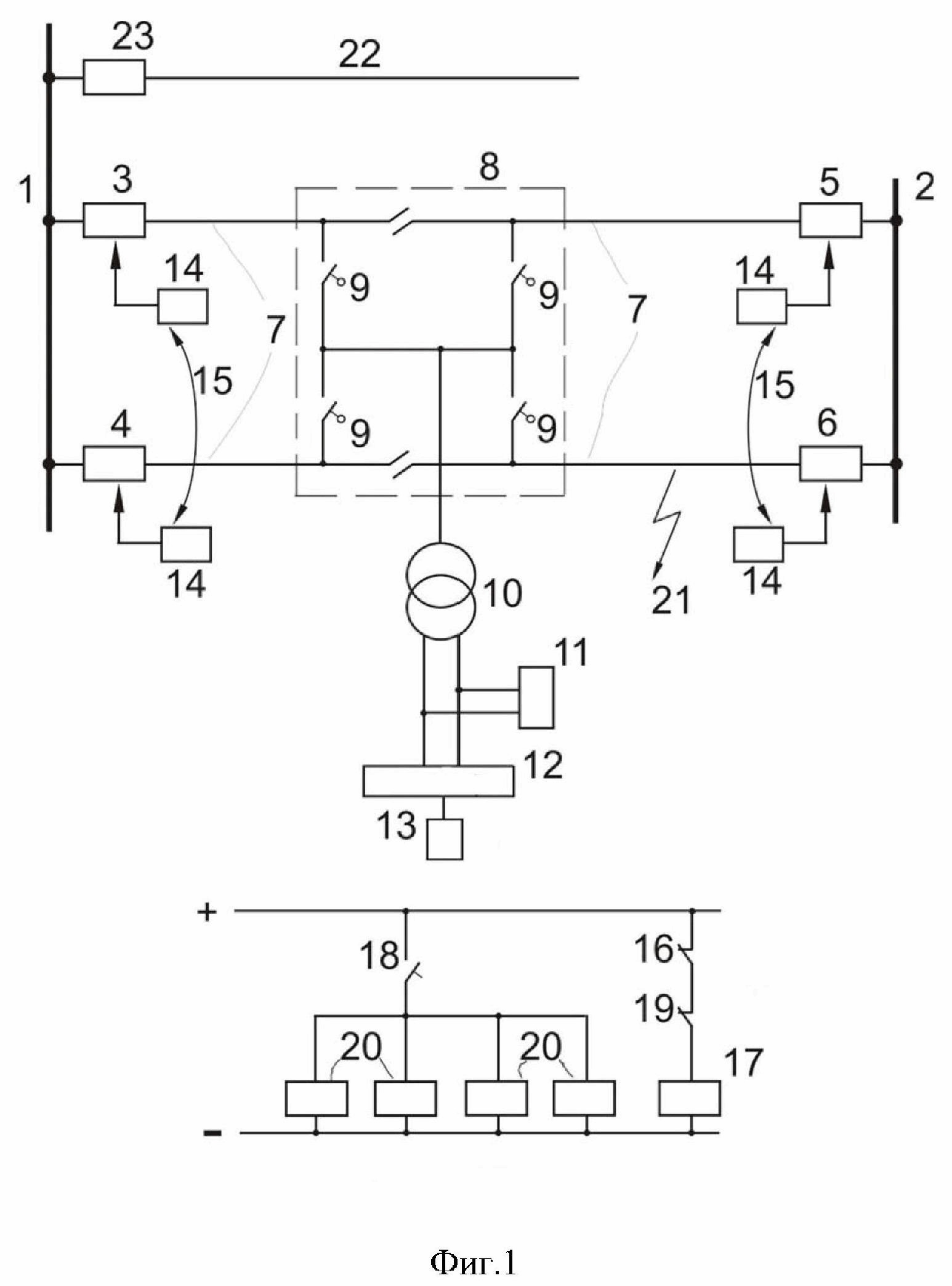 Способ автоматизации повторного включения (АПВ) выключателей двухпутного участка переменного тока тягового электроснабжения с постом секционирования на разъединителях