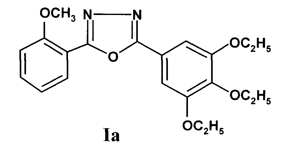 2-(2-Алкоксифенил)-5-(3,4,5-триалкоксифенил)-1,3,4-оксадиазол, обладающий люминесцентными свойствами
