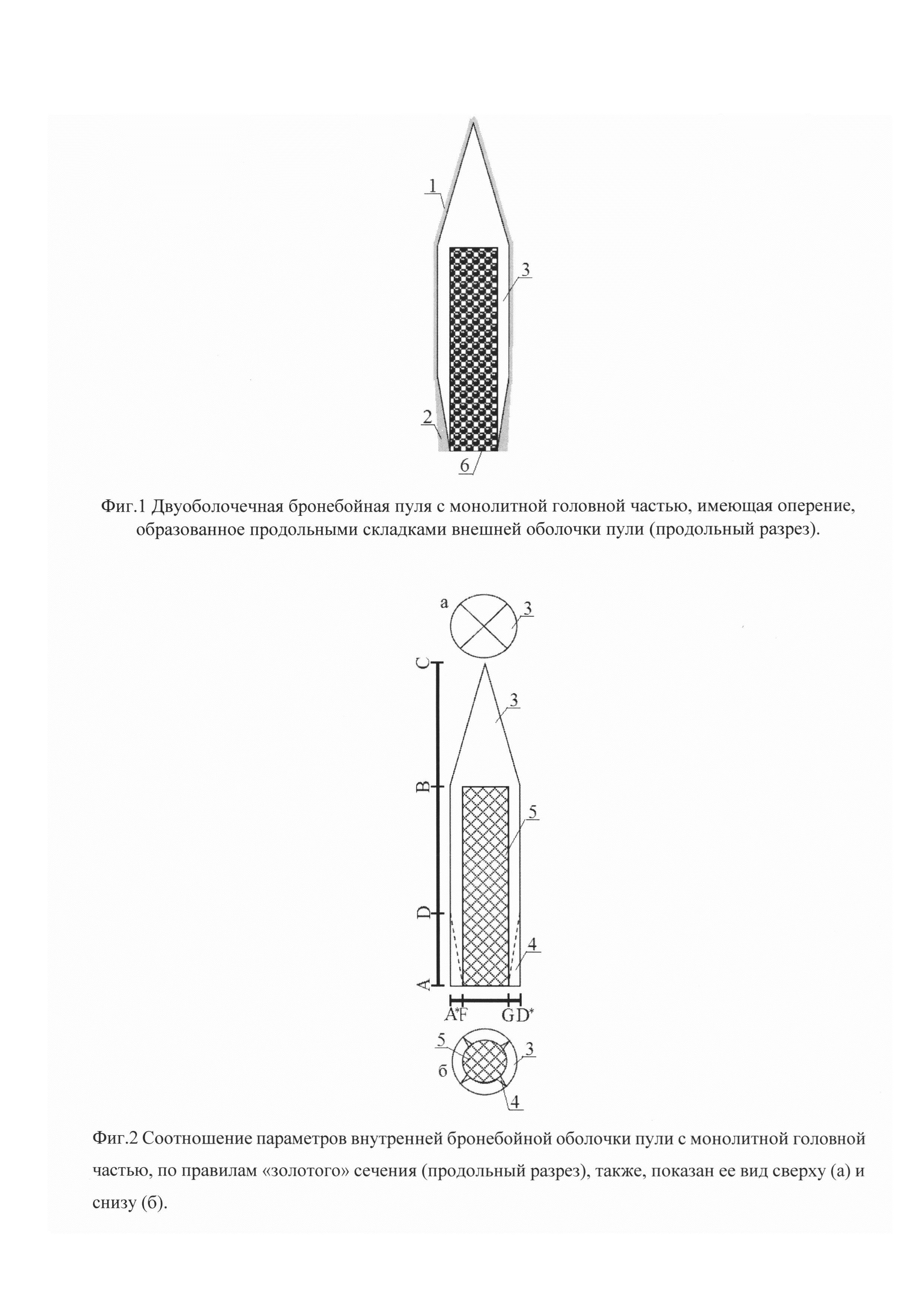 Двуоболочечная бронебойная пуля для нарезного и гладкоствольного огнестрельного оружия