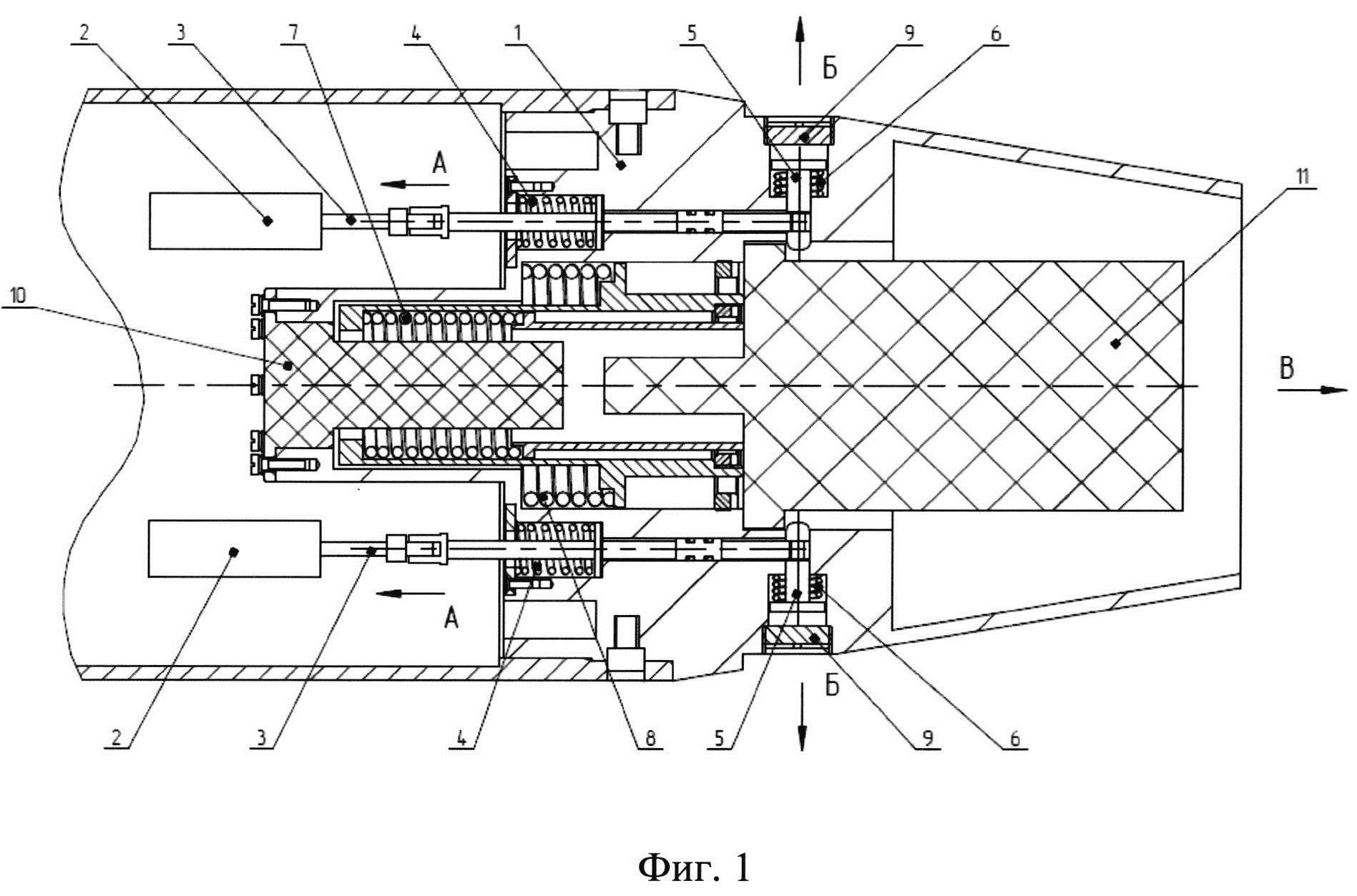 Устройство крепления и отделения малого объекта (буя) от высокоскоростного подводного объекта