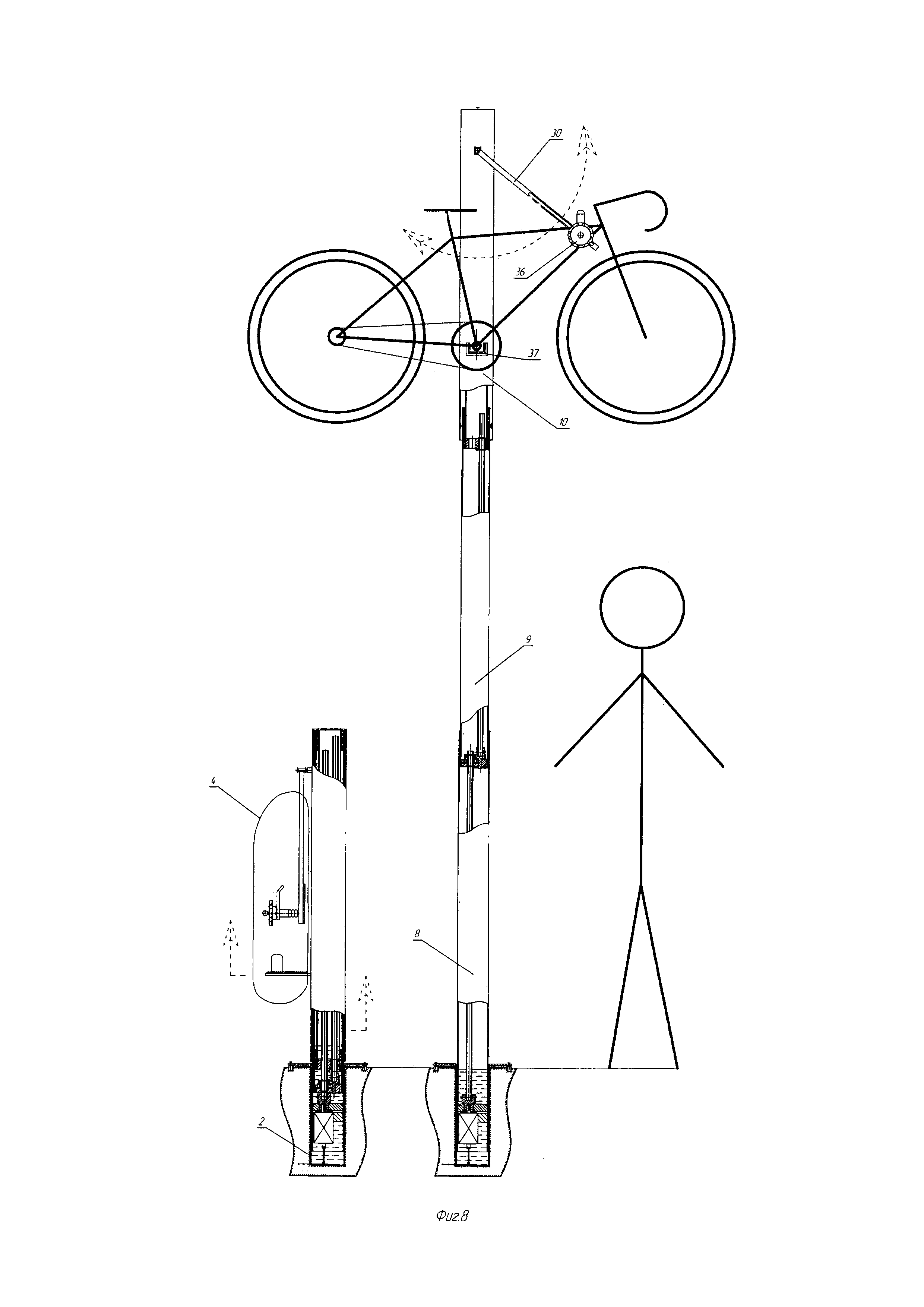 Велосипедная парковка (варианты) и устройство её консервации (варианты)