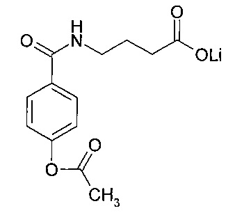 4-[(4-Ацетоксибензоил)амино]бутират лития, обладающий церебропротективным действием