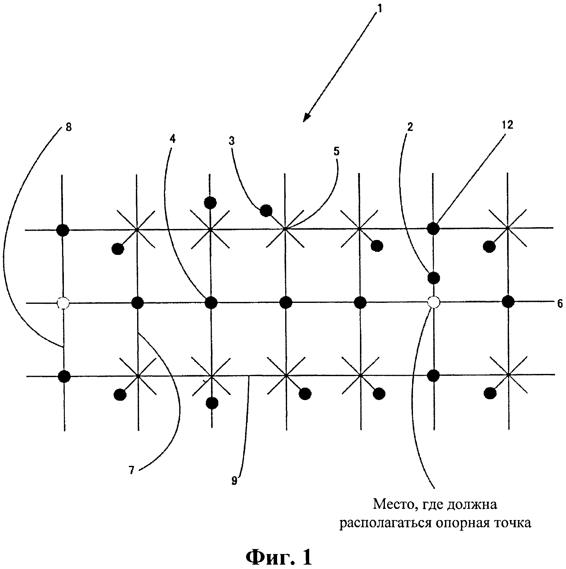 Найти на точечном рисунке. Сетка опорных точек. Методы создания опорных точек. Схема установки марок опорных точек. Опорной точке в электронике это.