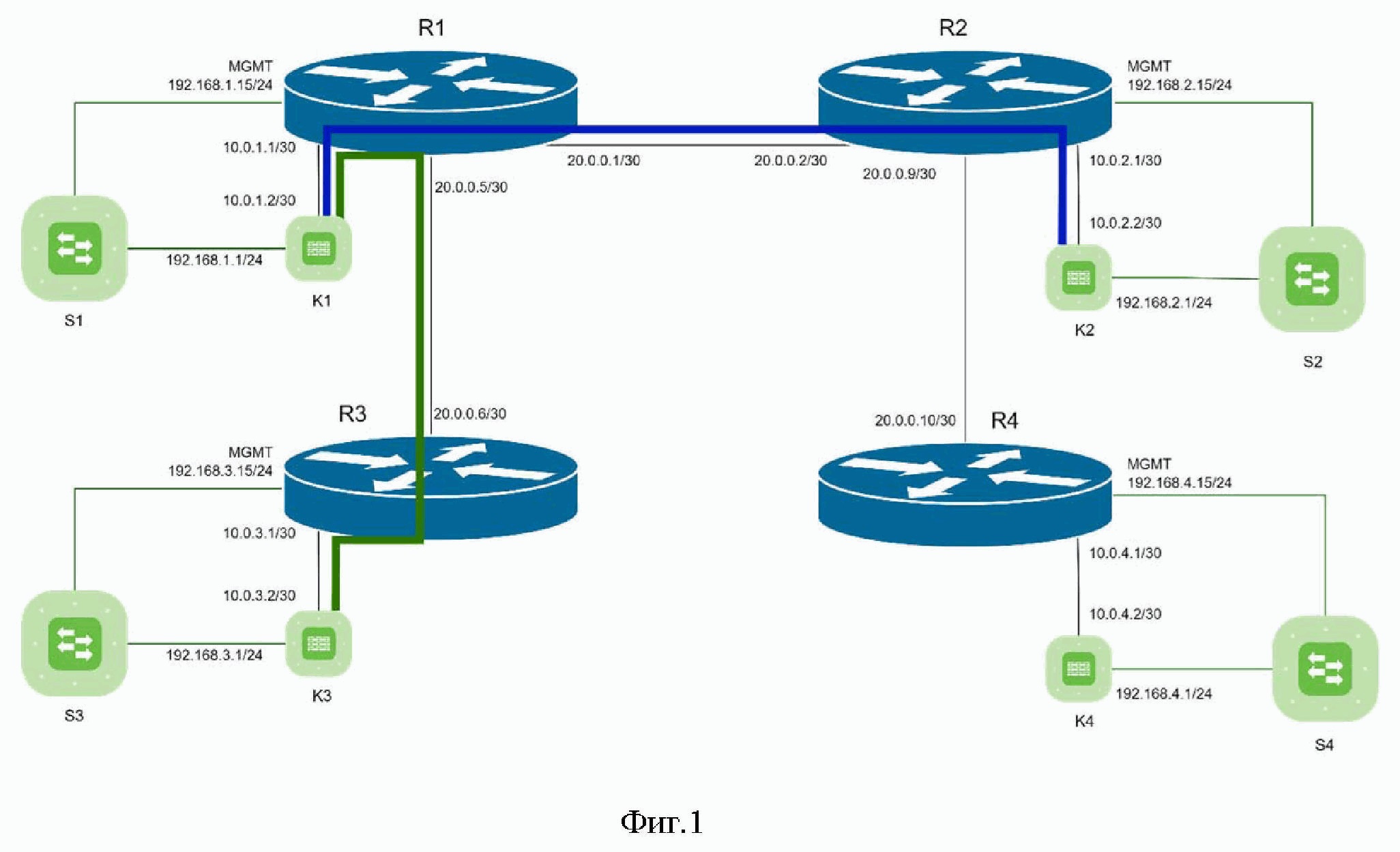 Способ проверки связанности узлов сети с использованием выделенного канала связи