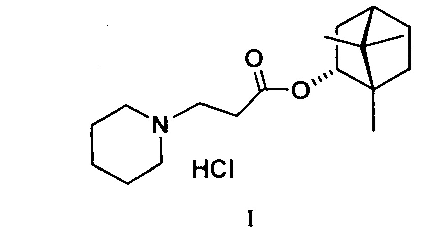Гидрохлорид 1,7,7-триметилбицикло[2.2.1]гептан-2-ил 3-(пиперидин-1-ил)пропионат, используемый в качестве ингибитора вируса Эбола