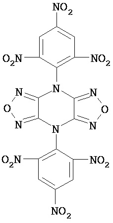 3,7-Дигидро-3,7-дипикрил-дифуразано[2,3-b, 6,5-e]пиразин в качестве термостойкого взрывчатого вещества