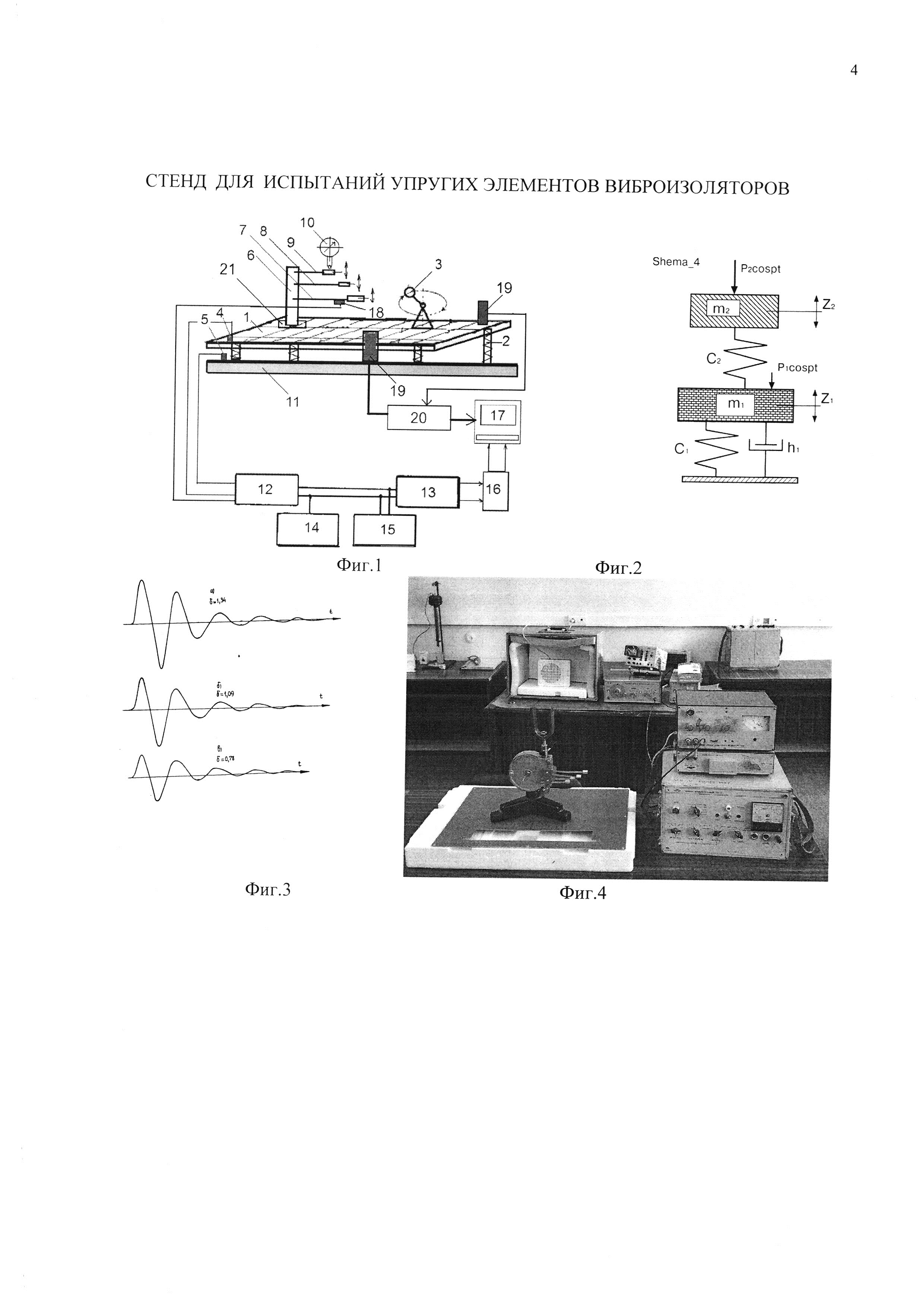 СТЕНД ДЛЯ ИСПЫТАНИЙ УПРУГИХ ЭЛЕМЕНТОВ ВИБРОИЗОЛЯТОРОВ