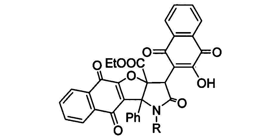 Способ получения этил 3-(3-гидрокси-1,4-диоксо-1,4-дигидронафталин-2-ил)-2,5,10-триоксо-10b-фенил-1,2,3,5,10,10b-гексагидро-3аН-нафто[2',3':4,5]фуро[3,2-b]пиррол-3а-карбоксилатов