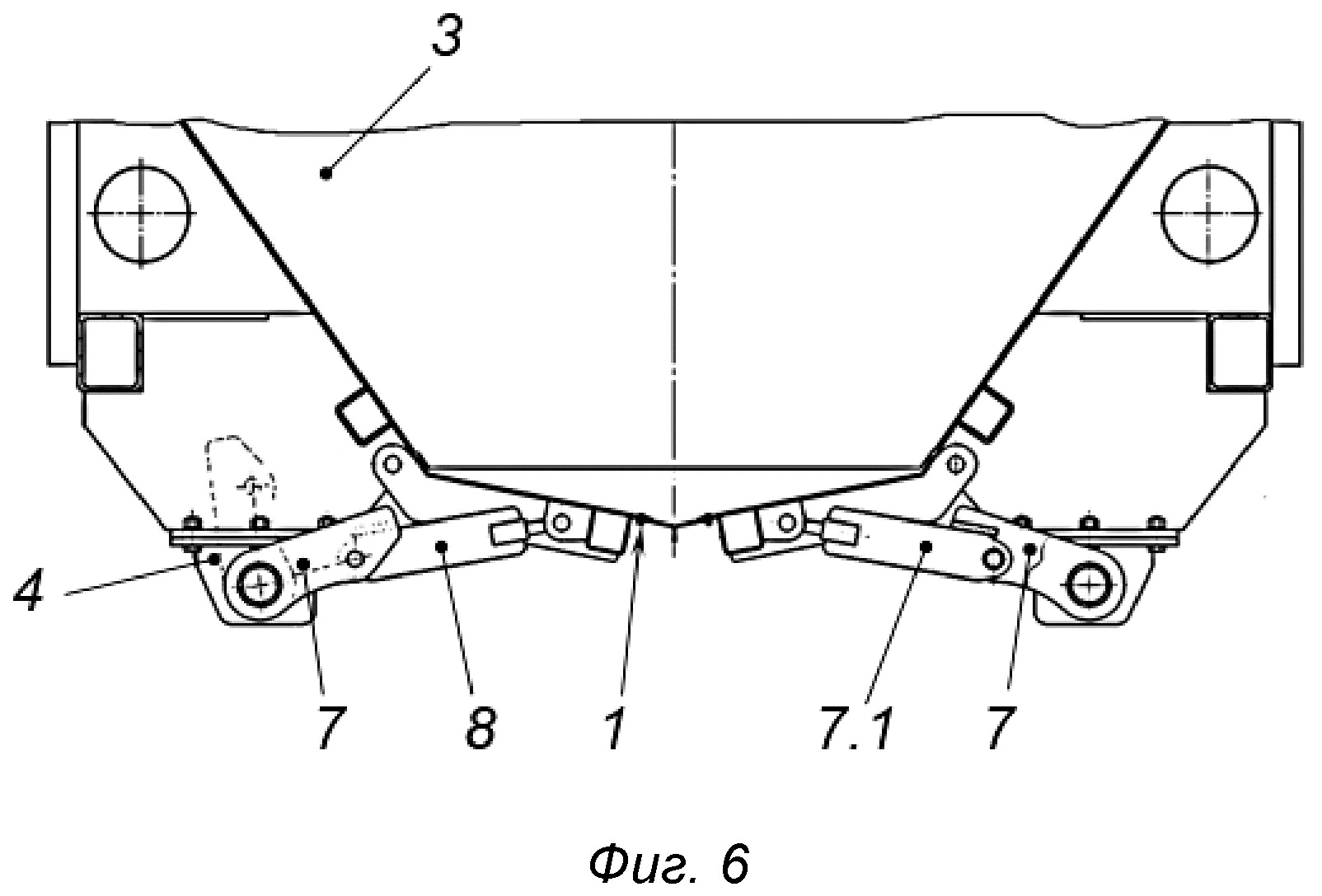 Устройство для открывания и закрывания крышек разгрузочных люков вагона-хоппера