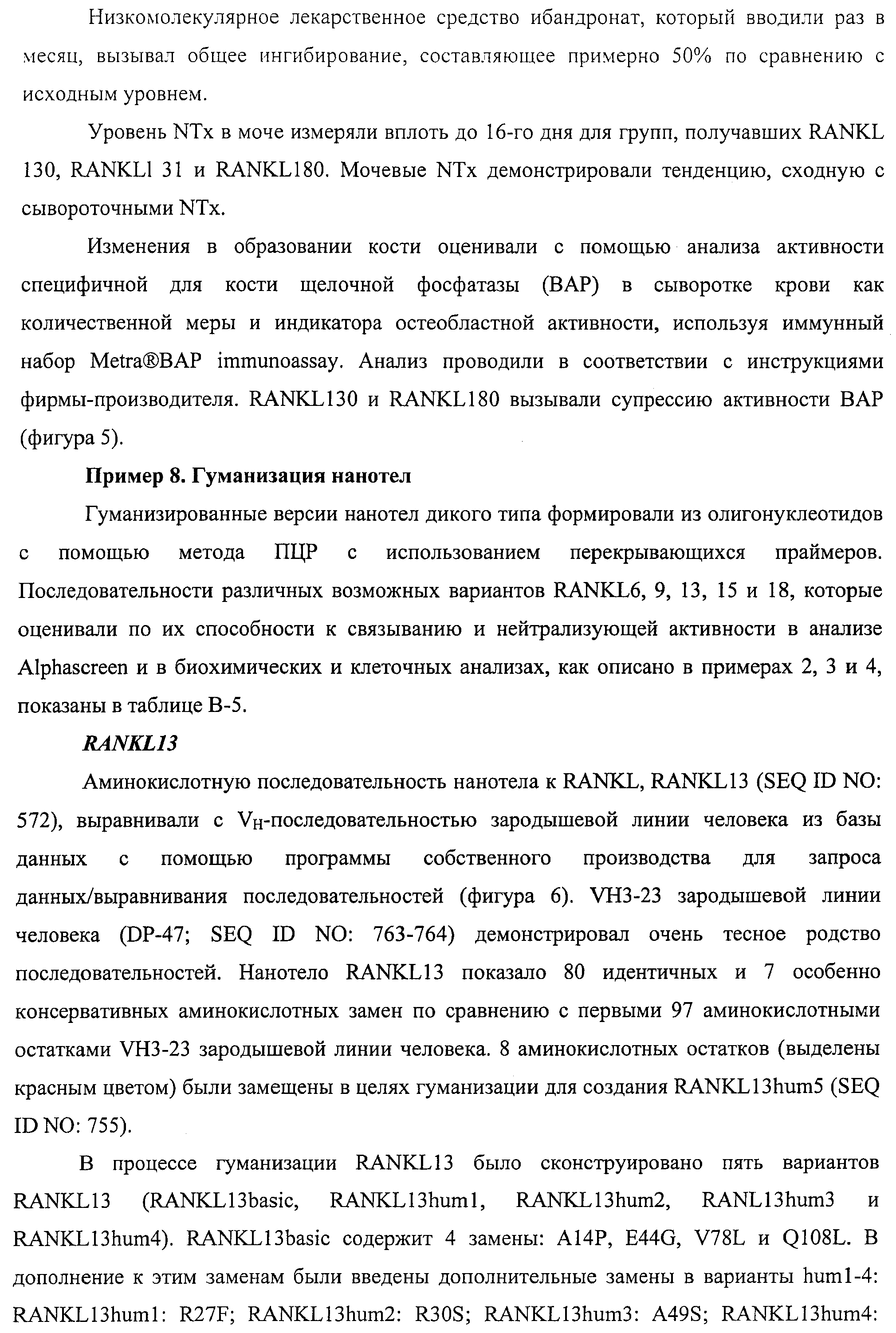 АМИНОКИСЛОТНЫЕ ПОСЛЕДОВАТЕЛЬНОСТИ, НАПРАВЛЕННЫЕ НА RANK-L, И ПОЛИПЕПТИДЫ, ВКЛЮЧАЮЩИЕ ИХ, ДЛЯ ЛЕЧЕНИЯ ЗАБОЛЕВАНИЙ И НАРУШЕНИЙ КОСТЕЙ