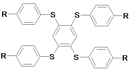 Способ получения 1,2,4,5-тетракис(4-R-фенилсульфанил)бензолов