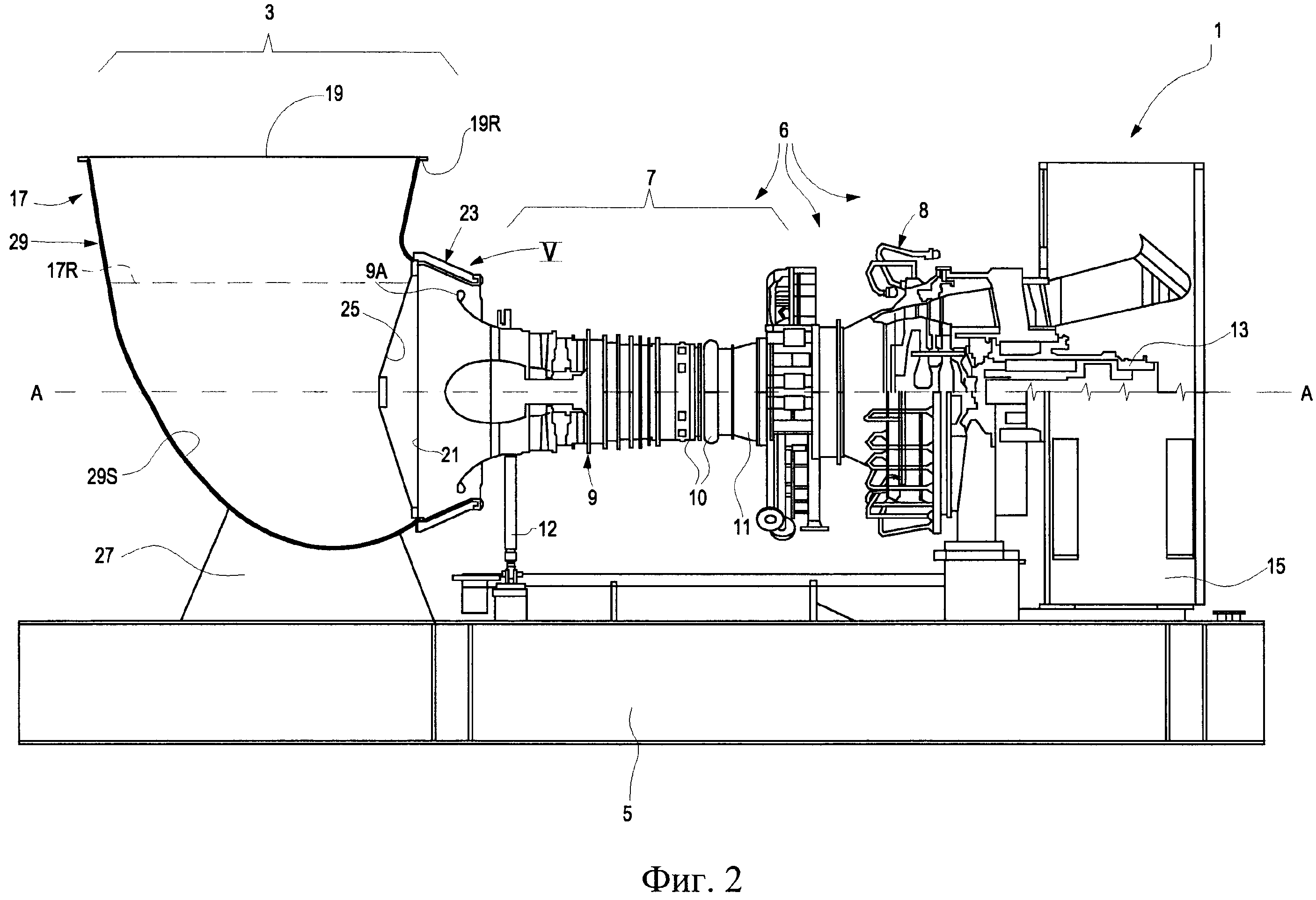 Впускная камера из композитного материала и установка с газотурбинным двигателем, содержащая указанную камеру