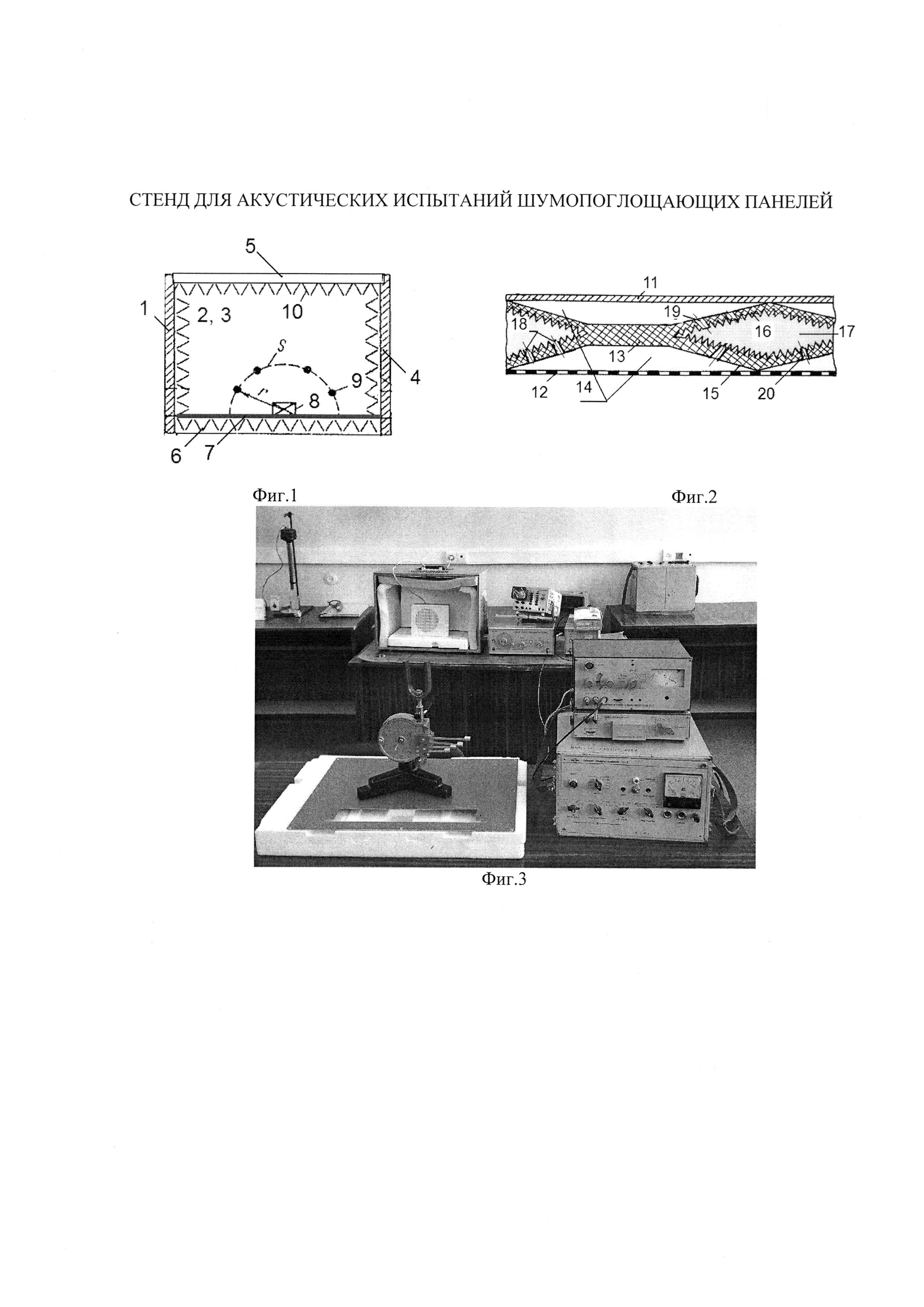 СТЕНД ДЛЯ АКУСТИЧЕСКИХ ИСПЫТАНИЙ ШУМОПОГЛОЩАЮЩИХ ПАНЕЛЕЙ