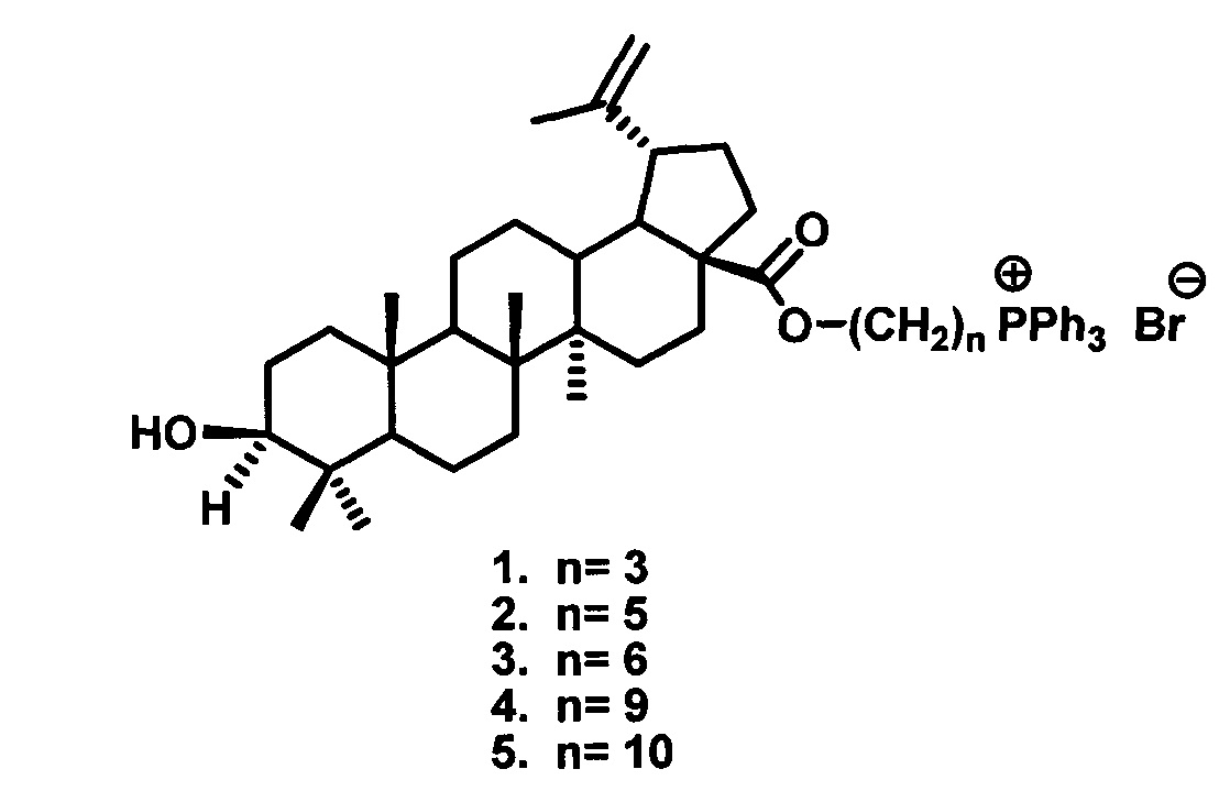 Фосфониевые соли на основе бетулиновой кислоты, обладающие цитотоксической активностью в отношении аденокарциномы предстательной железы