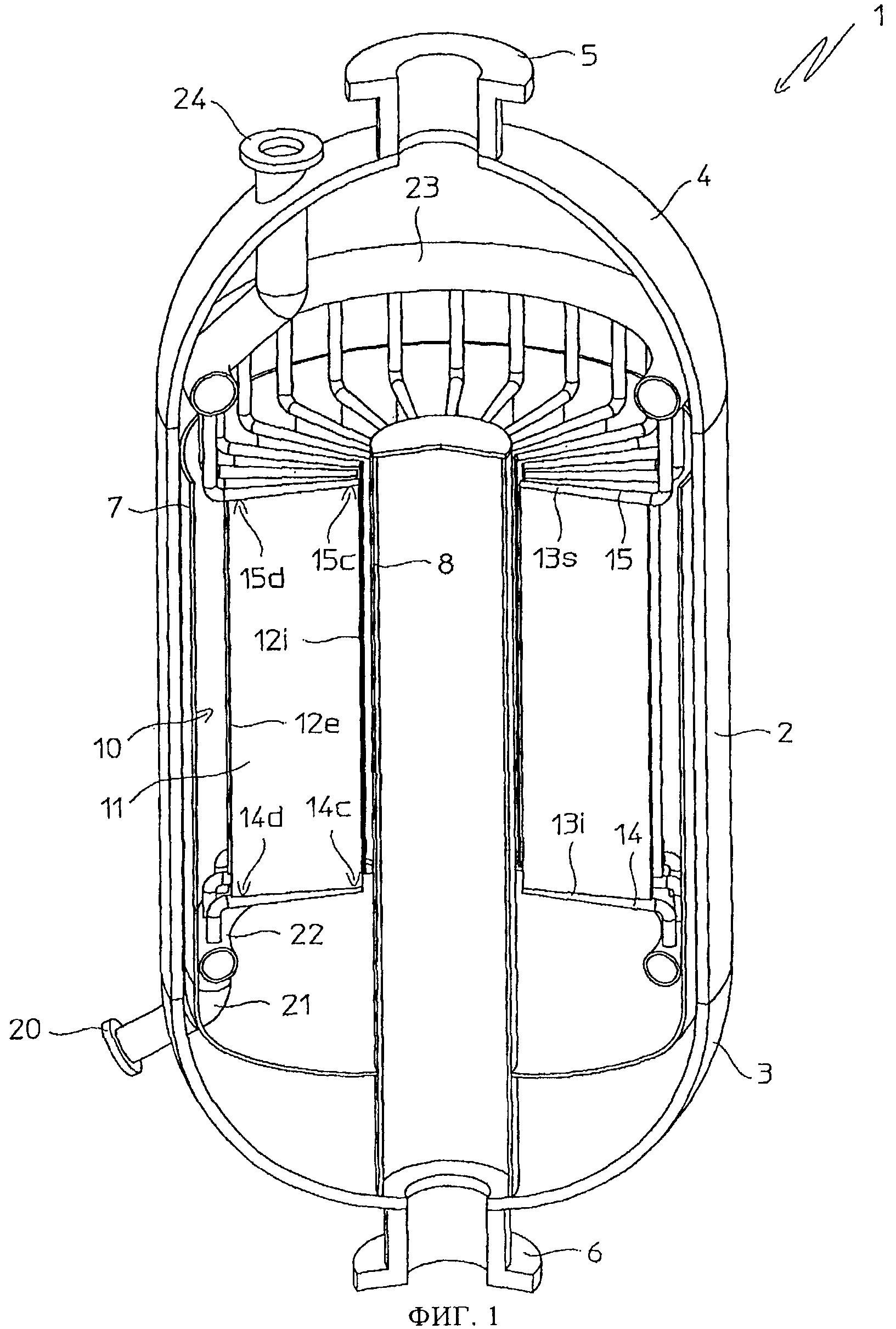 Реактор адиабатического типа чертеж