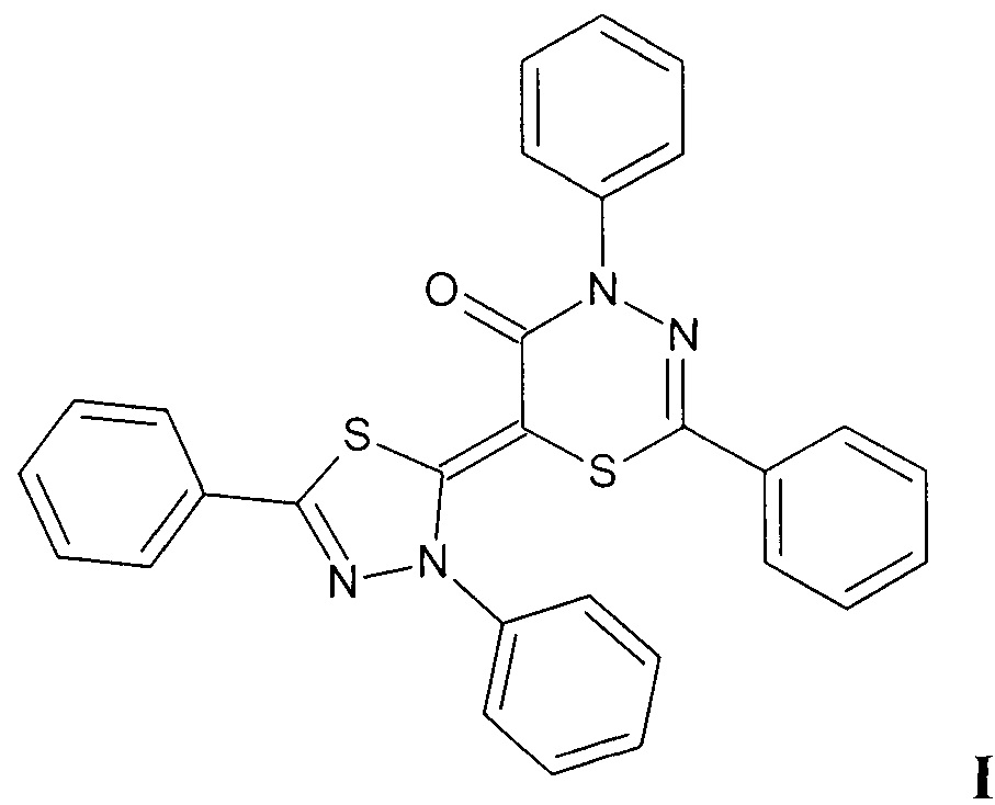 6-(3,5-Дифенил-1,3,4-тиадиазол-2(3Н)-илиден)-2,4-дифенил-4Н-1,3,4-тиадиазин-5-он и способ его получения