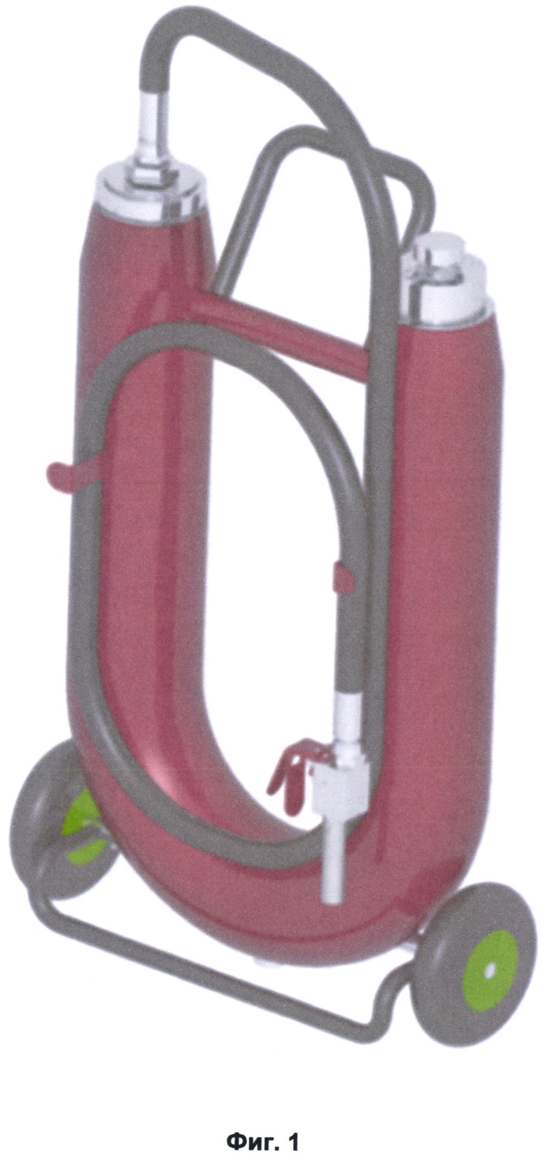 Огнетушитель для взрывопожаропредотвращения и твердопенного тушения с запорно-пусковым устройством и стволом