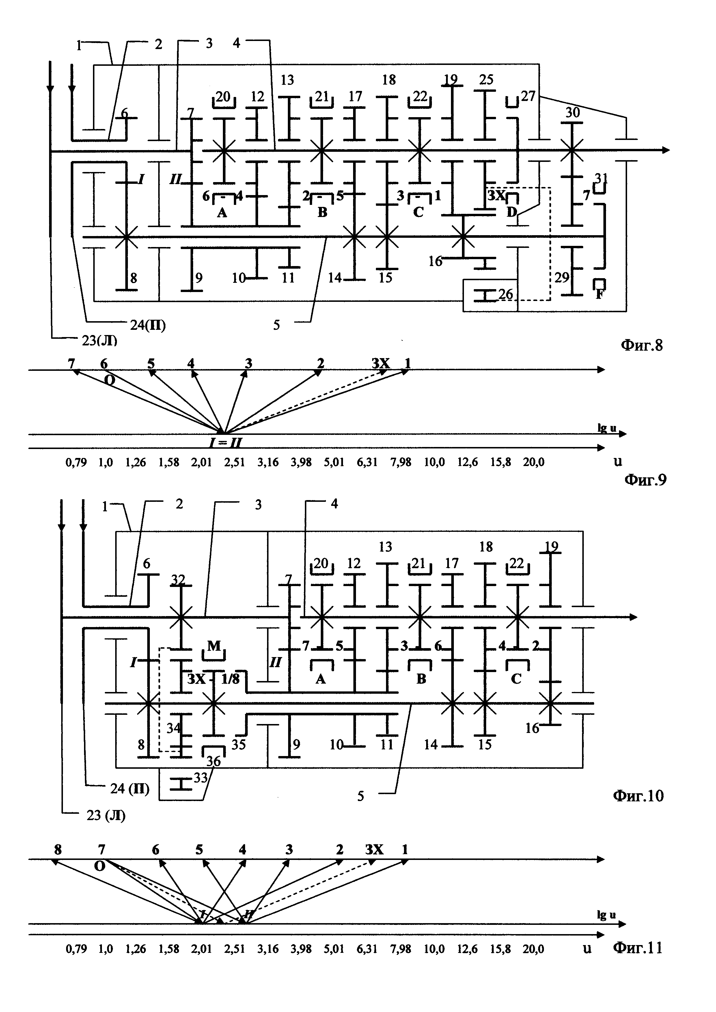 Соосная коробка передач с двумя сцеплениями (варианты конструкции)