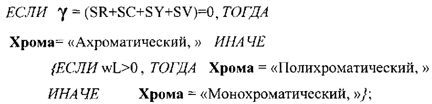 Четырёхзонный оппонентный измеритель ингредиентов цвета