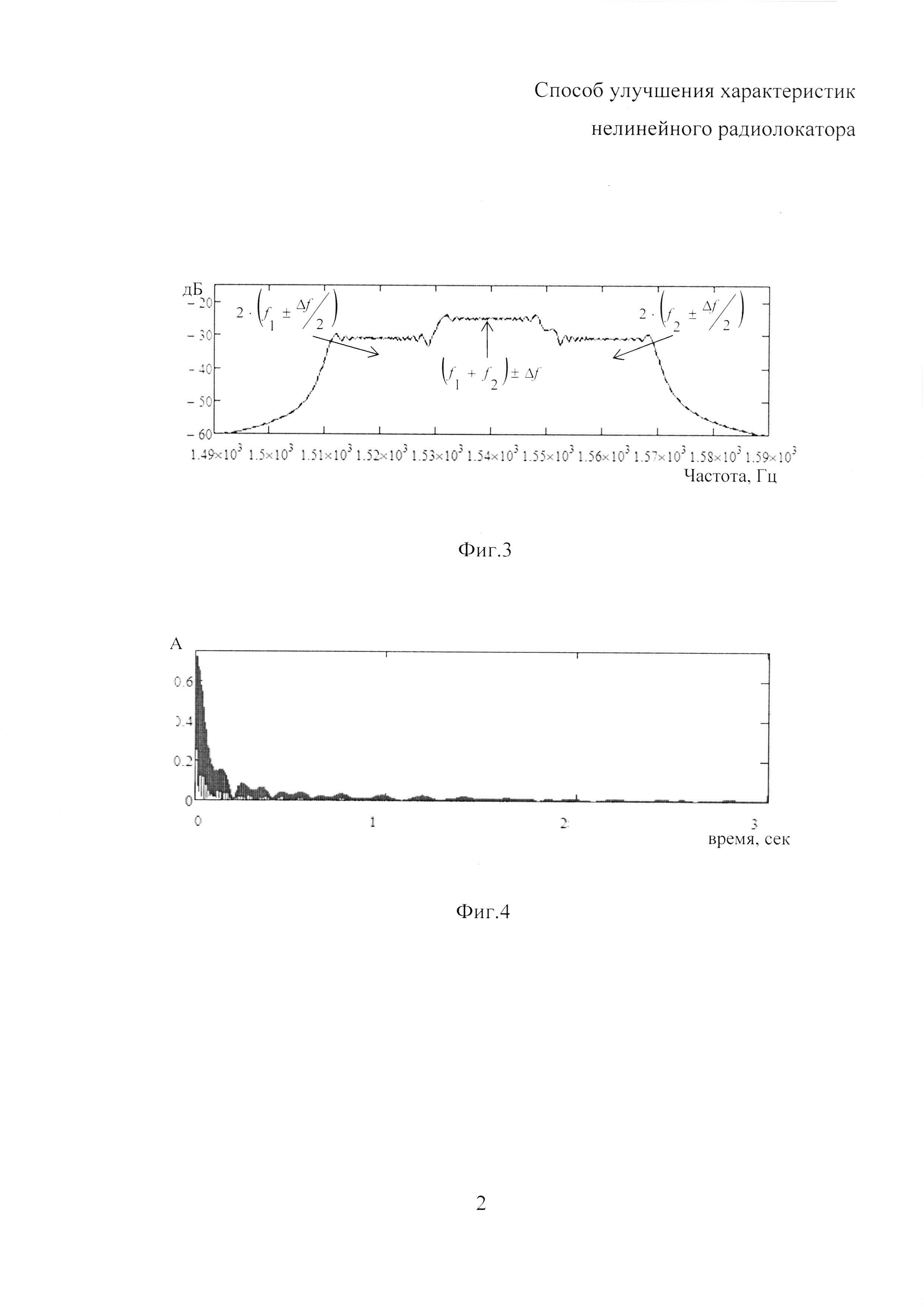 СПОСОБ УЛУЧШЕНИЯ ХАРАКТЕРИСТИК НЕЛИНЕЙНОГО РАДИОЛОКАТОРА