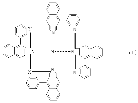 Металлические комплексы тетра-1-фенил-2,3-нафталоцианина в качестве компонентов ИК-фильтров в жидкокристаллических матрицах