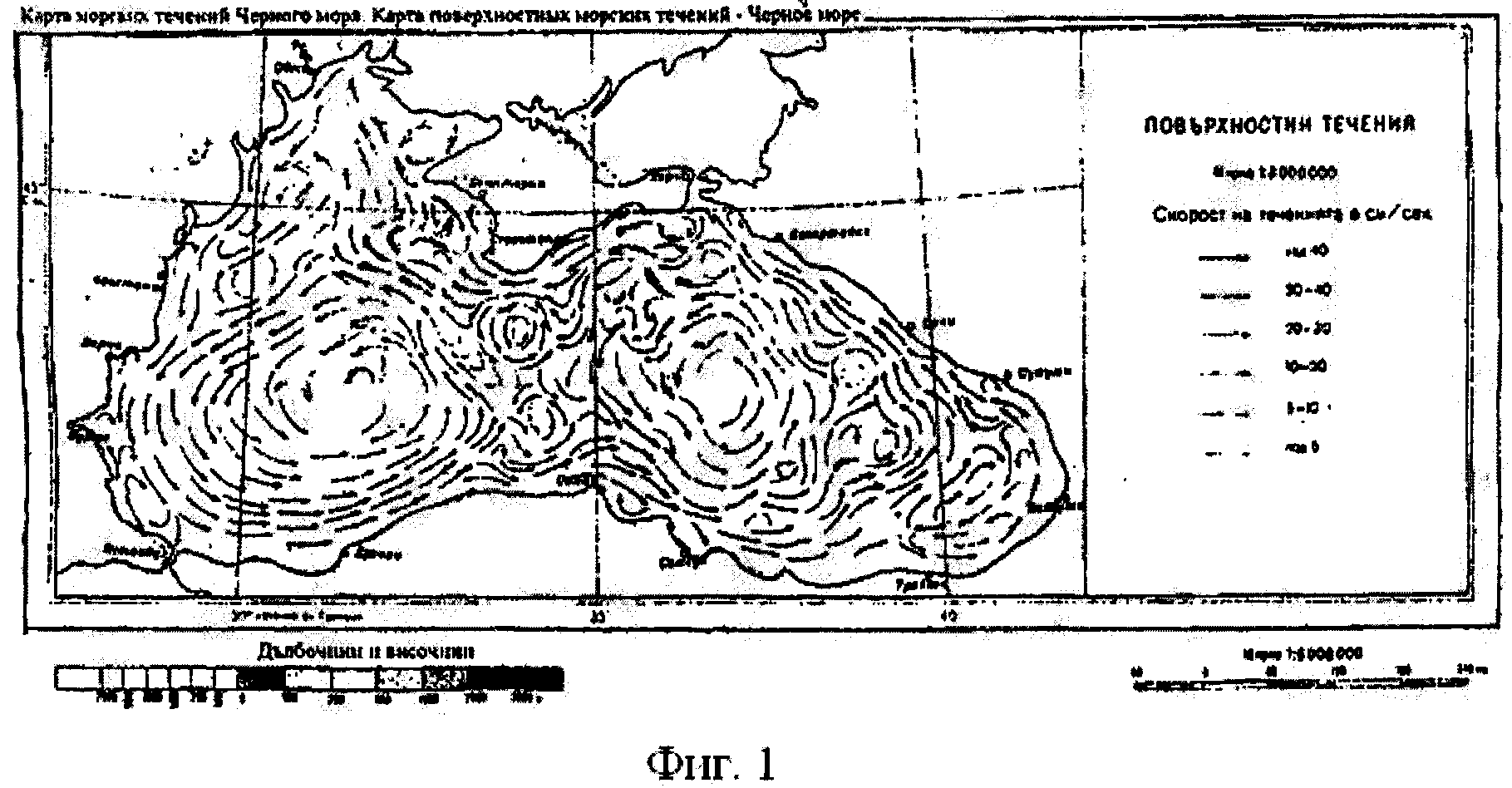 Карта течений черного моря