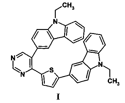 5-(9-этил-9Н-карбазол-3-ил)-4-[5-(9-этил-9Н-карбазол-3-ил)-тиофен-2-ил]-пиримидин