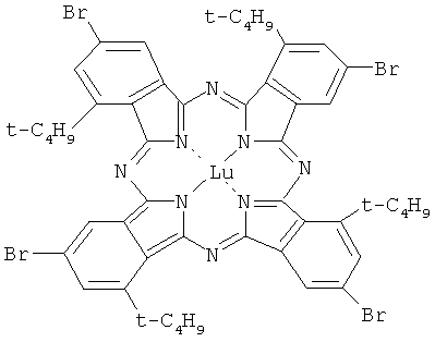 Окта-3-бром-окта-5-трет-бутилдифталоцианин лютеция как электрохромное вещество для средств отображения информации
