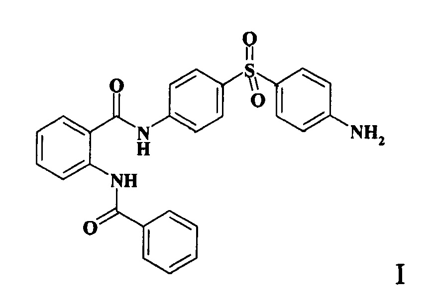 Противотуберкулезное средство на основе n-[4-(4-аминобензсульфанил)-фенил]-2-бензоиламинобензамида, обладающее низкой токсичностью