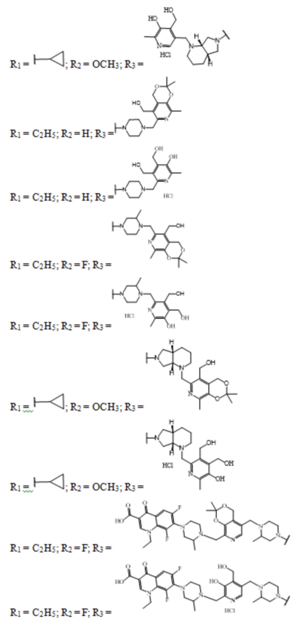 Соединения фторхинолонового ряда на основе производных пиридоксина, обладающие антибактериальными свойствами