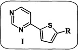 Применение 4-(5-R-тиофен-2-ил)пиримидина в качестве мономолекулярного оптического сенсора для обнаружения нитроароматических соединений