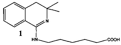 6-(3,3- диметил-3,4-дигидроизохинолин-1-ил) аминогексановая кислота и фармацевтическая композиция на ёе основе, обладающие анальгетической активностью