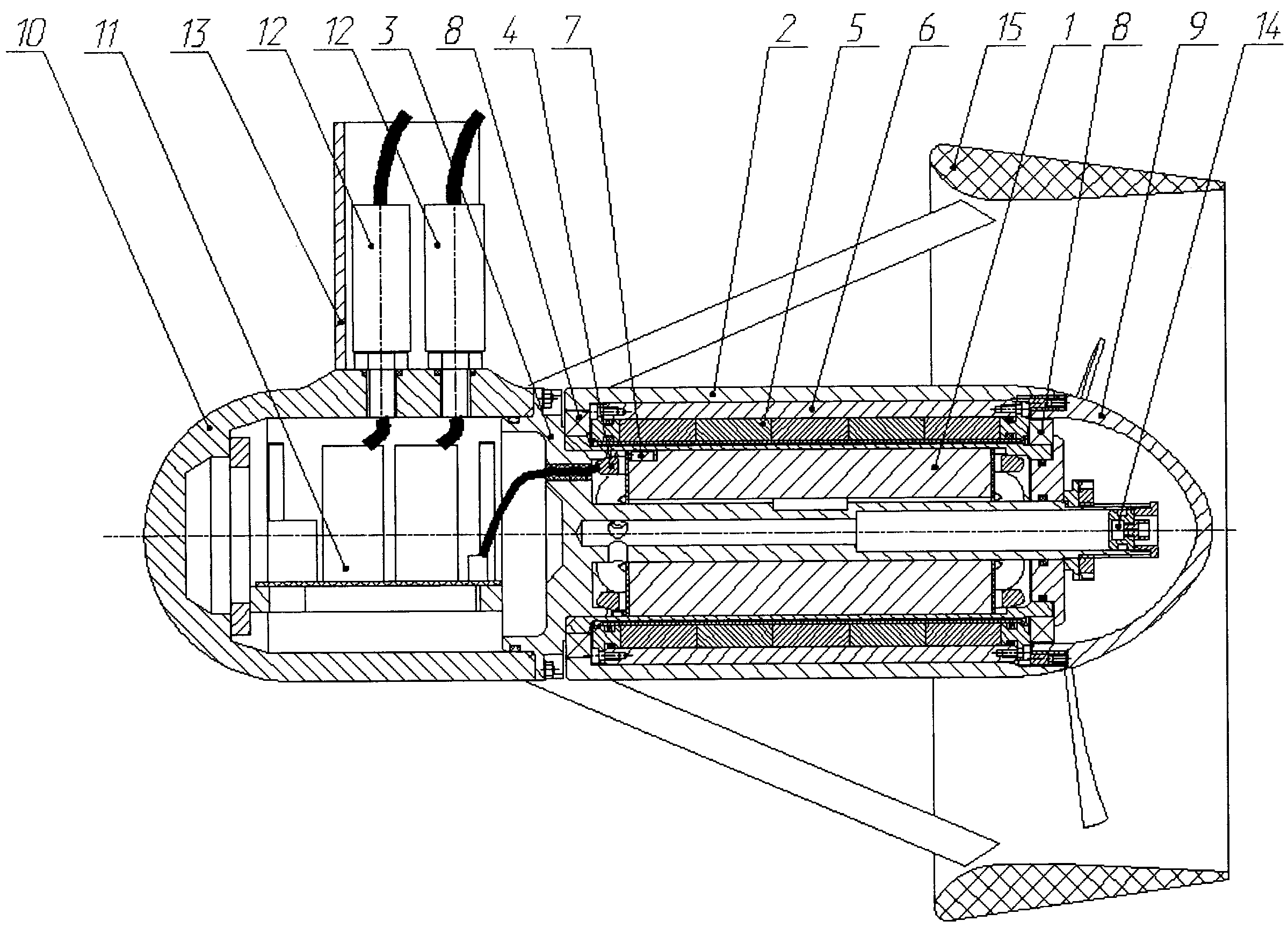 Двигательная установка подводного аппарата