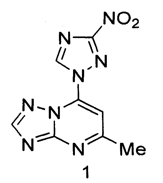 5-метил-7-(3-нитро-[1,2,4]триазол-1-ил)-[1,2,4]триазоло[1,5-а]пиримидина, обладающий противотуберкулезной активностью в отношении возбудителя с множественной лекарственной устойчивостью, и способ его получения