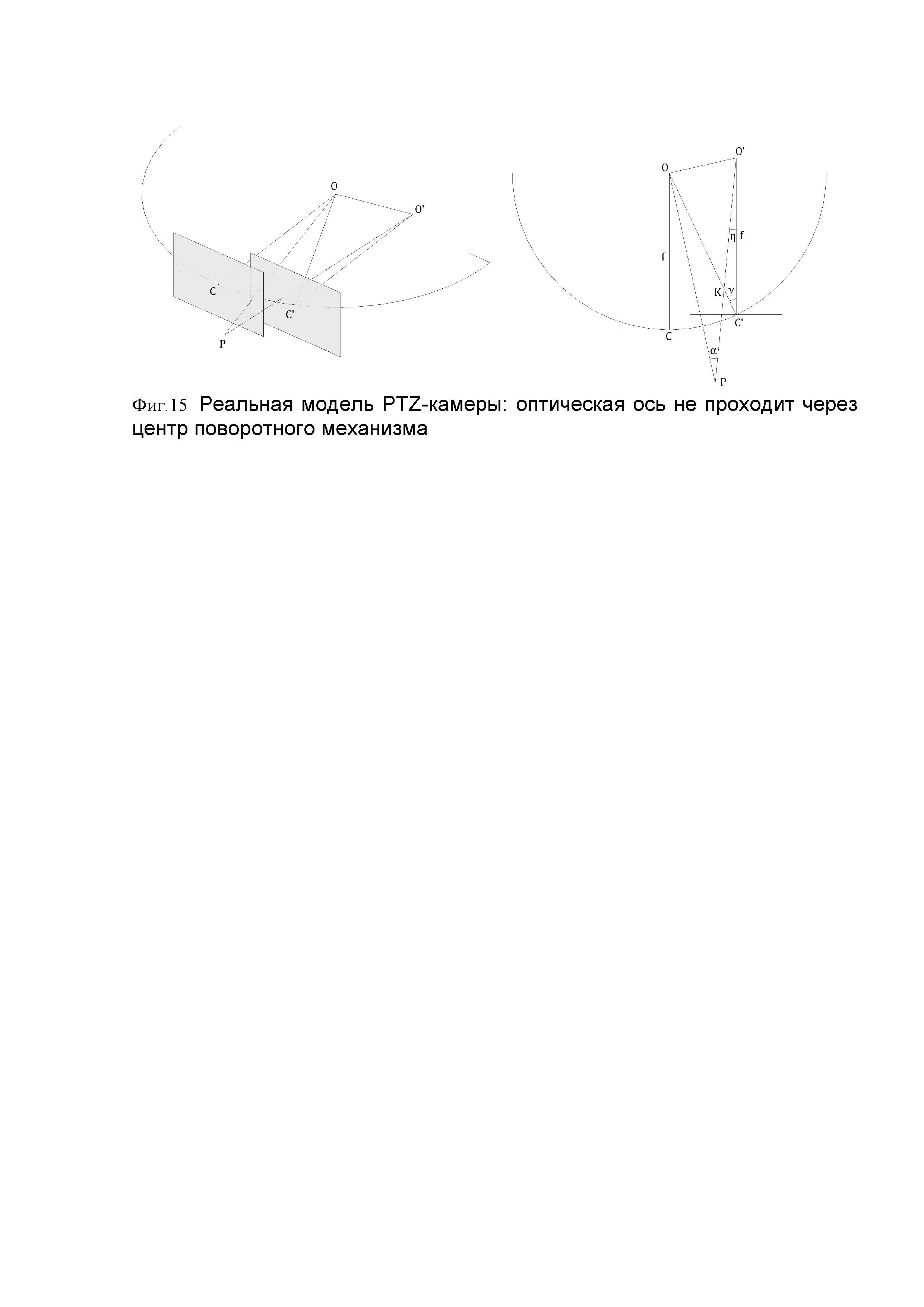 Способ и система определения параметров калибровки PTZ камеры