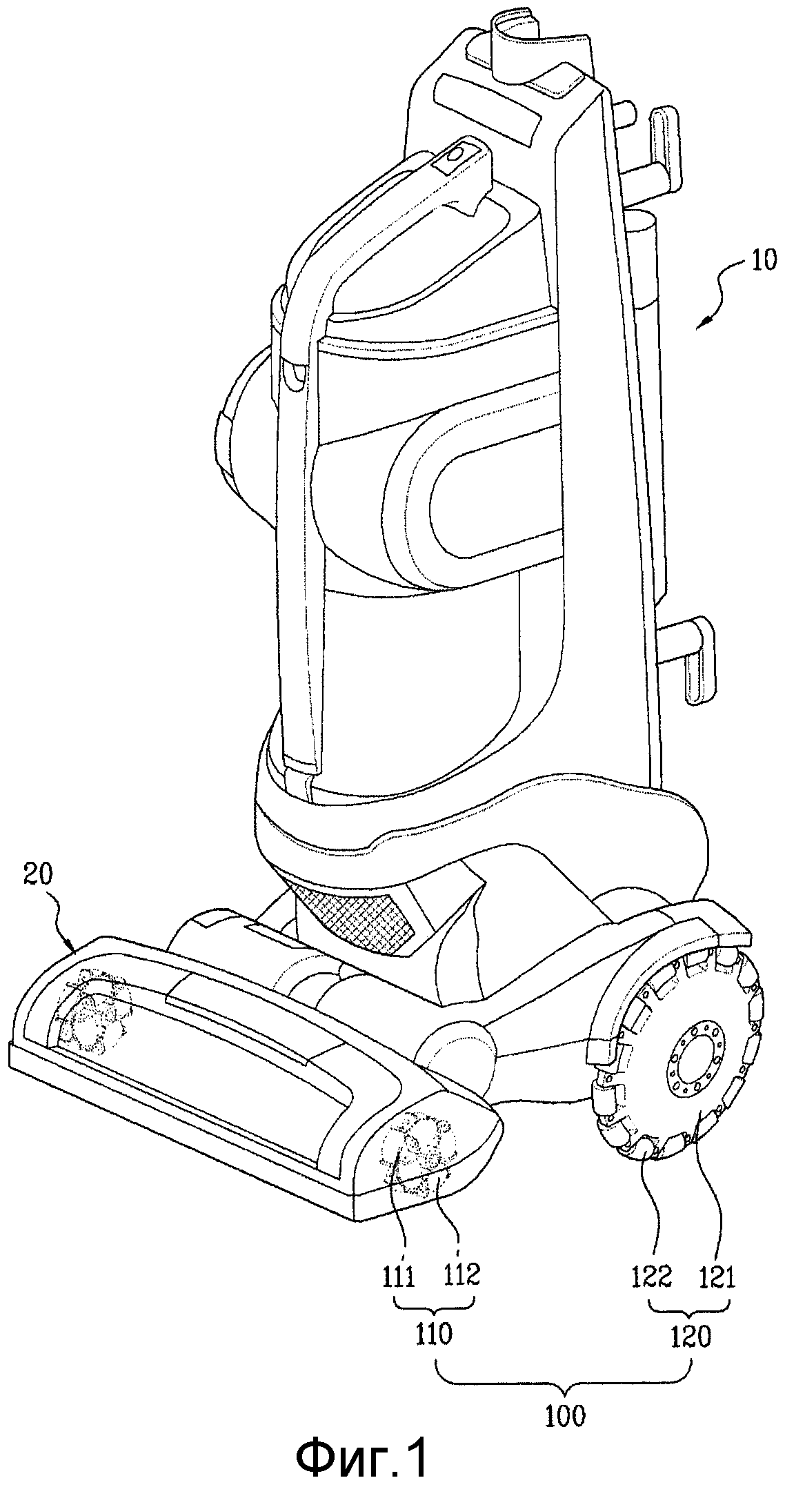 Двигатель вертикального пылесоса
