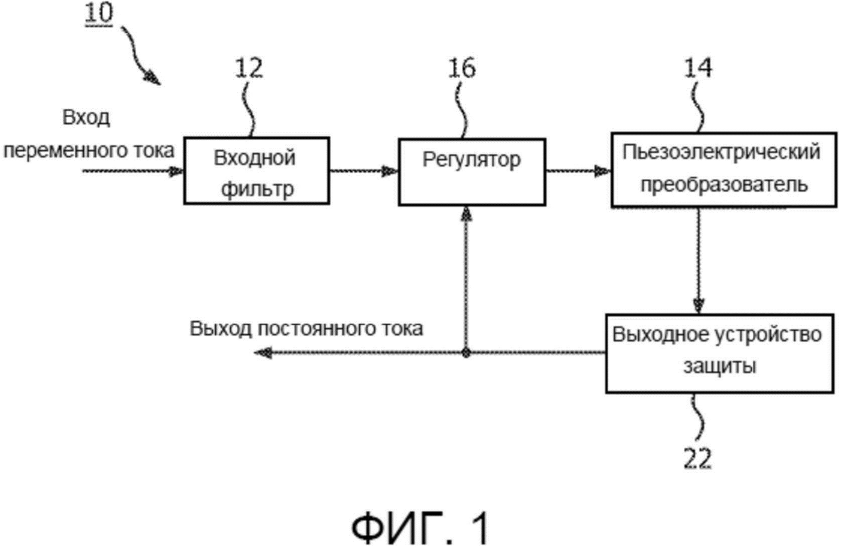 Применение пьезотехнологии для преобразования мощности линии переменного тока в изолированную мощность постоянного тока в сильных внешних магнитных полях