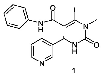 3,4-диметил-6-(3-пиридил)-N-фенил-2-оксо-1,2,3,6-тетрагидропиримидин-5-карбоксамид, проявляющий противогрибковое действие в отношении штамма Candida albicans