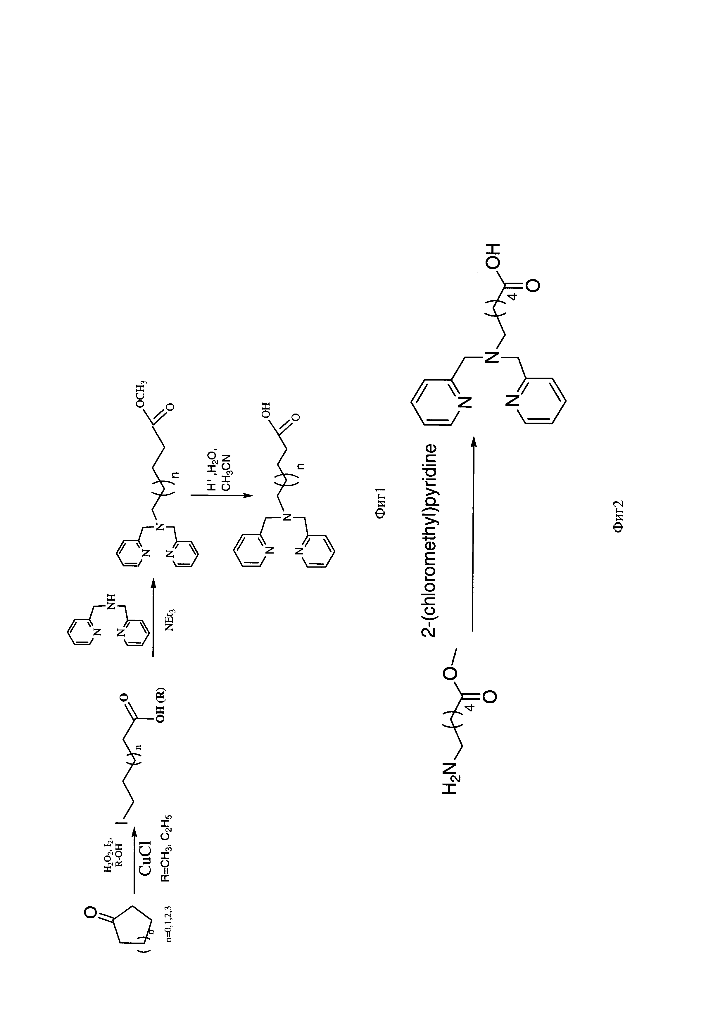 Способ получения ω-(бис(пиридин-2-илметил)амино)алифатических кислот - прекурсоров с хелатными центрами для связывания металлов