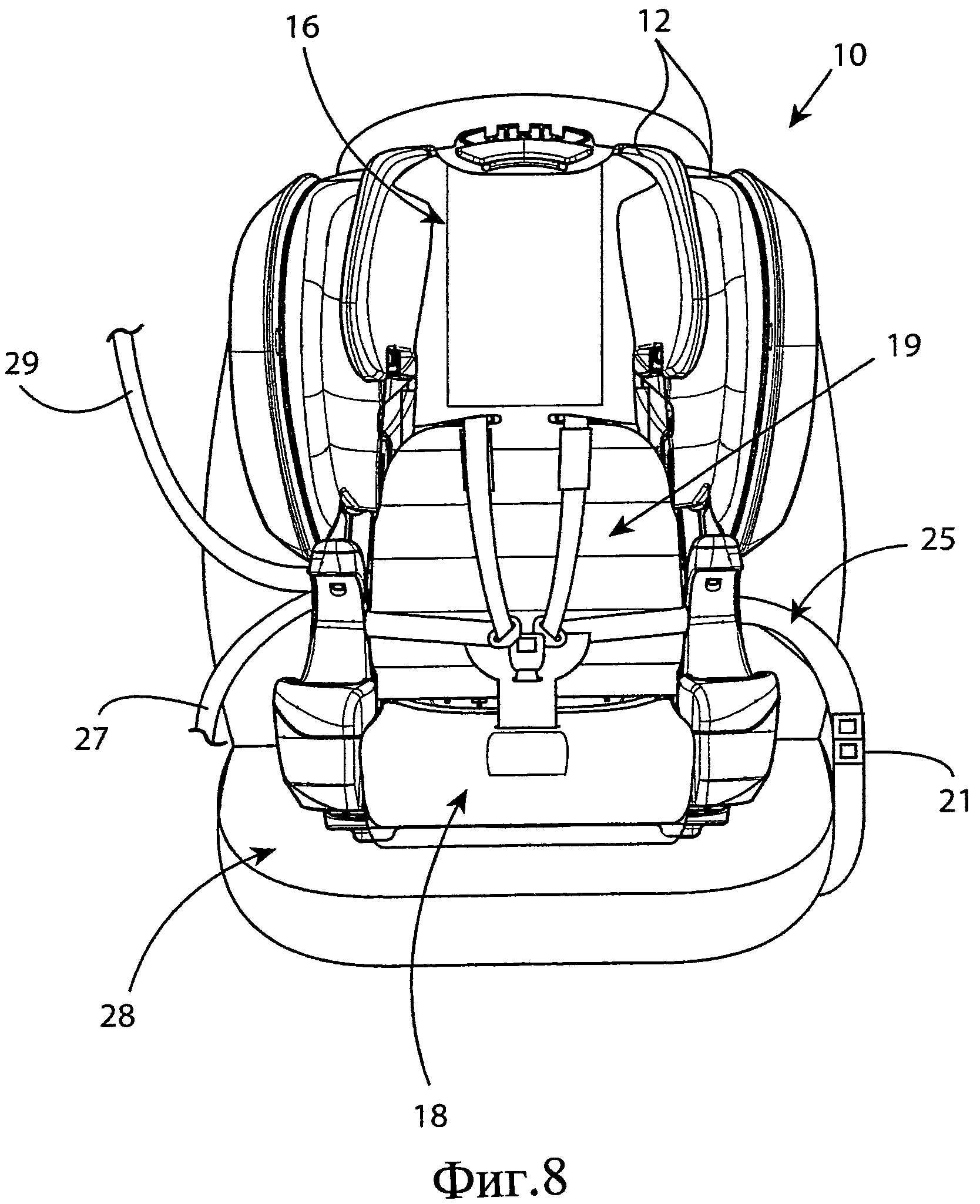 Схема крепления автомобильного кресла
