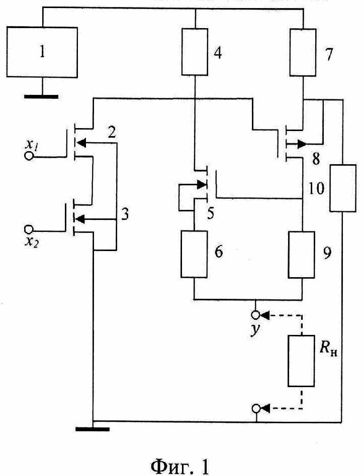 Триггерный логический элемент И на полевых транзисторах