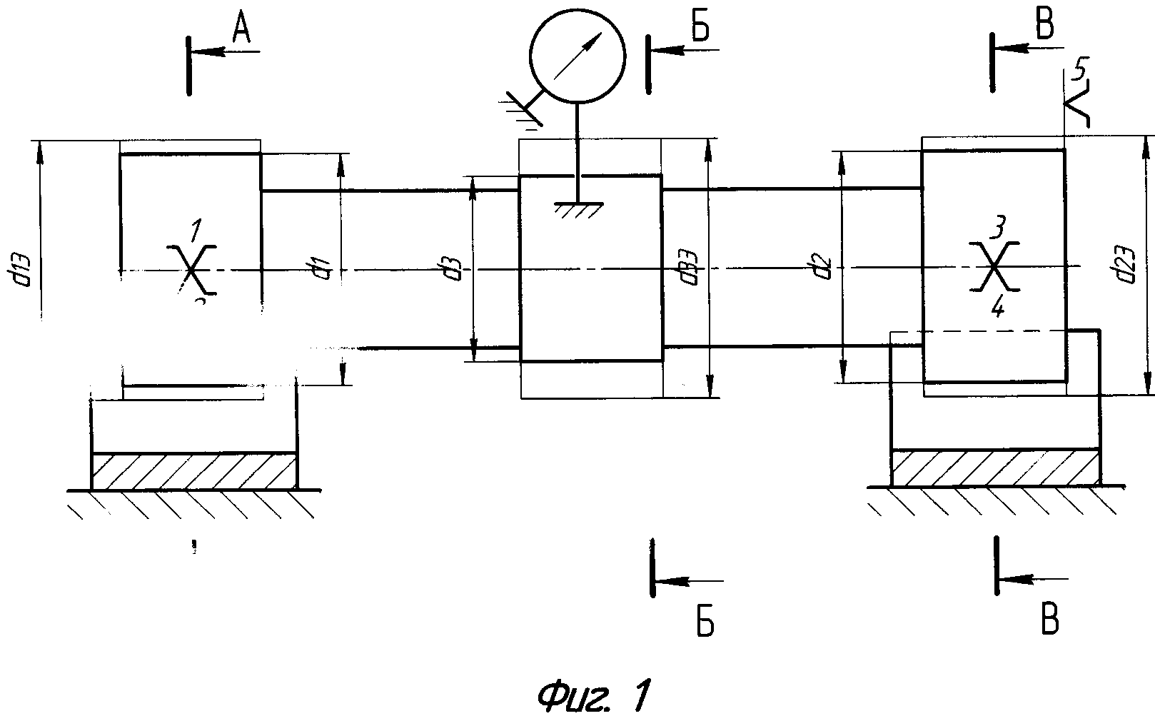 Способ контроля диаметра прилегающего цилиндра сборного ступенчатого корпуса