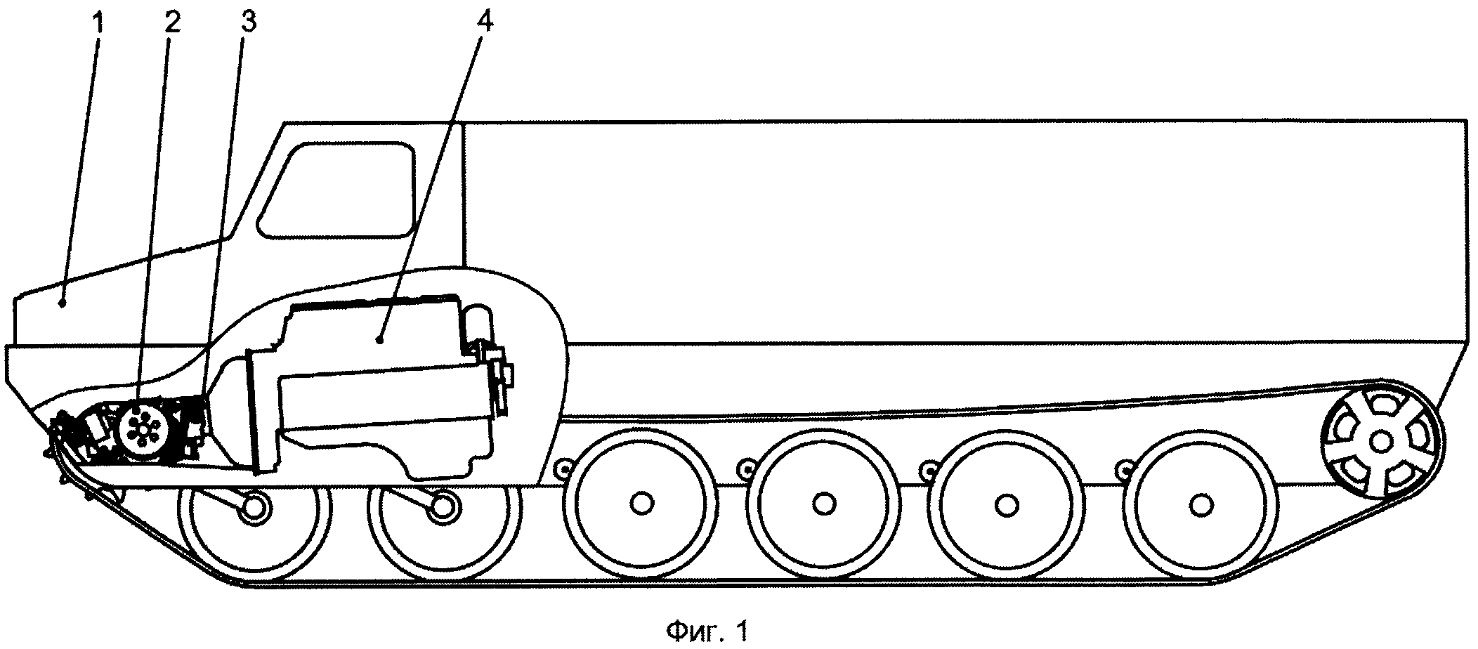 Схема гусеничного движителя