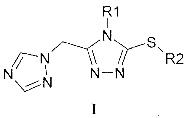 N-Замещенные 3-алкилсульфанил-5-(1,2,4-триазол-1-илметил)-1,2,4-триазолы, способ их получения, фунгицидные и рострегуляторные композиции на их основе